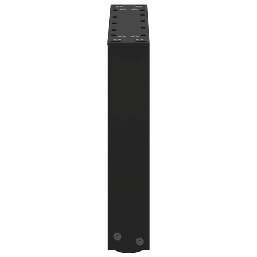 Salontafelpoten 2 st U-vormig 40x(30-31) cm staal zwart