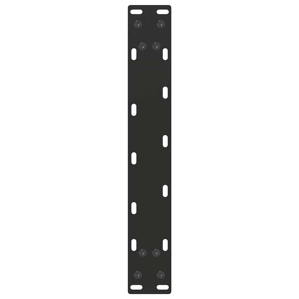 Salontafelpoten 2 st U-vormig 40x(30-31) cm staal zwart