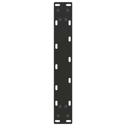 Salontafelpoten 2 st U-vormig 40x(30-31) cm staal zwart