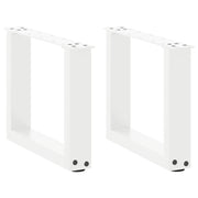 Tafelpoten U-vormig 40x30 cm staal wit 2 stuks