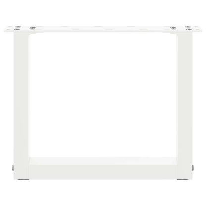 Salontafelpoten 2 st U-vormig 40x(30-31) cm staal wit