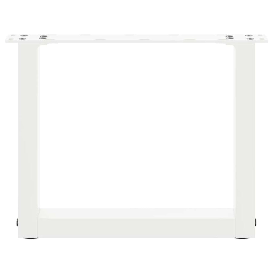Salontafelpoten 2 st U-vormig 40x(30-31) cm staal wit