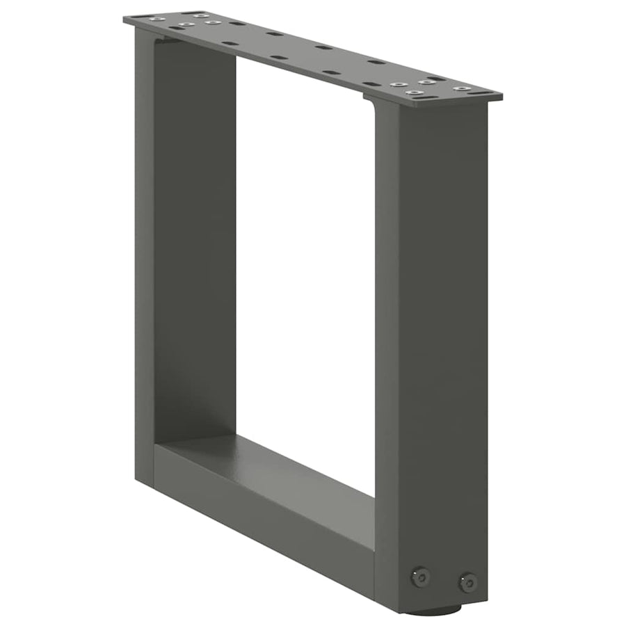 Salontafelpoten U-Vormig Staal Antraciet 2 40 x (30-31) cm