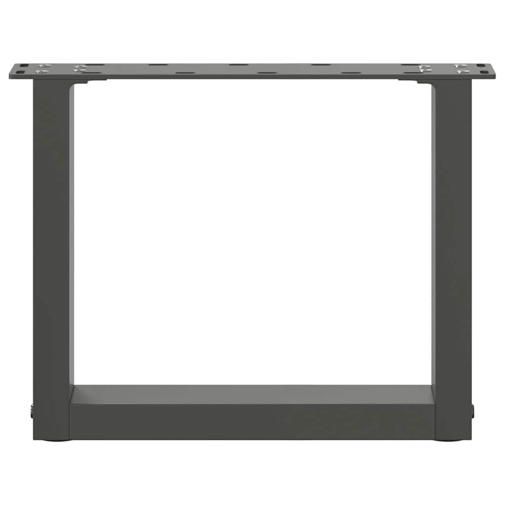 Salontafelpoten U-Vormig Staal Antraciet 2 40 x (30-31) cm