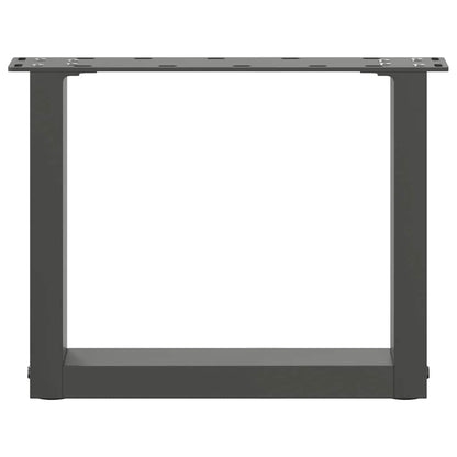 Salontafelpoten U-Vormig Staal Antraciet 2 40 x (30-31) cm
