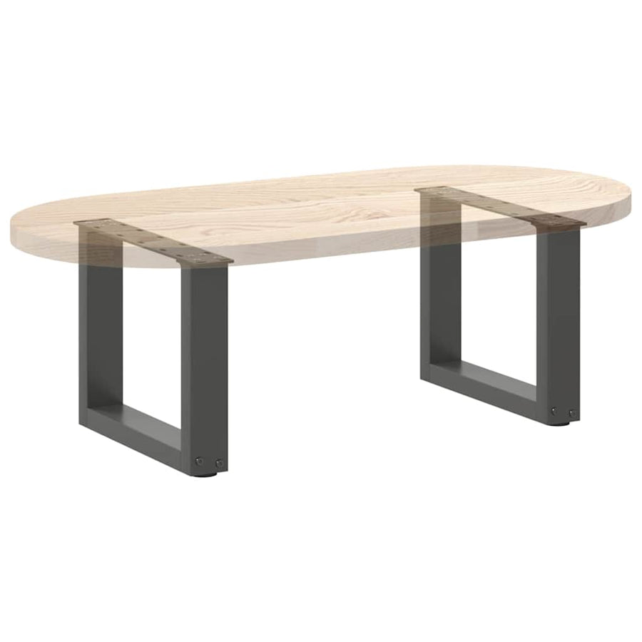 Salontafelpoten U-Vormig Staal Antraciet 2 40 x (30-31) cm
