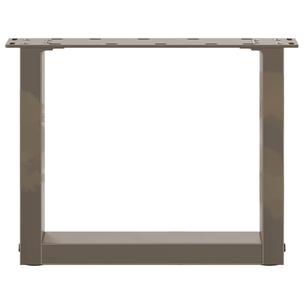 Salontafelpoten U-Vormig Staal Naturel 2 40 x (30-31) cm