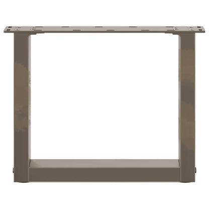 Salontafelpoten U-Vormig Staal Naturel 2 40 x (30-31) cm