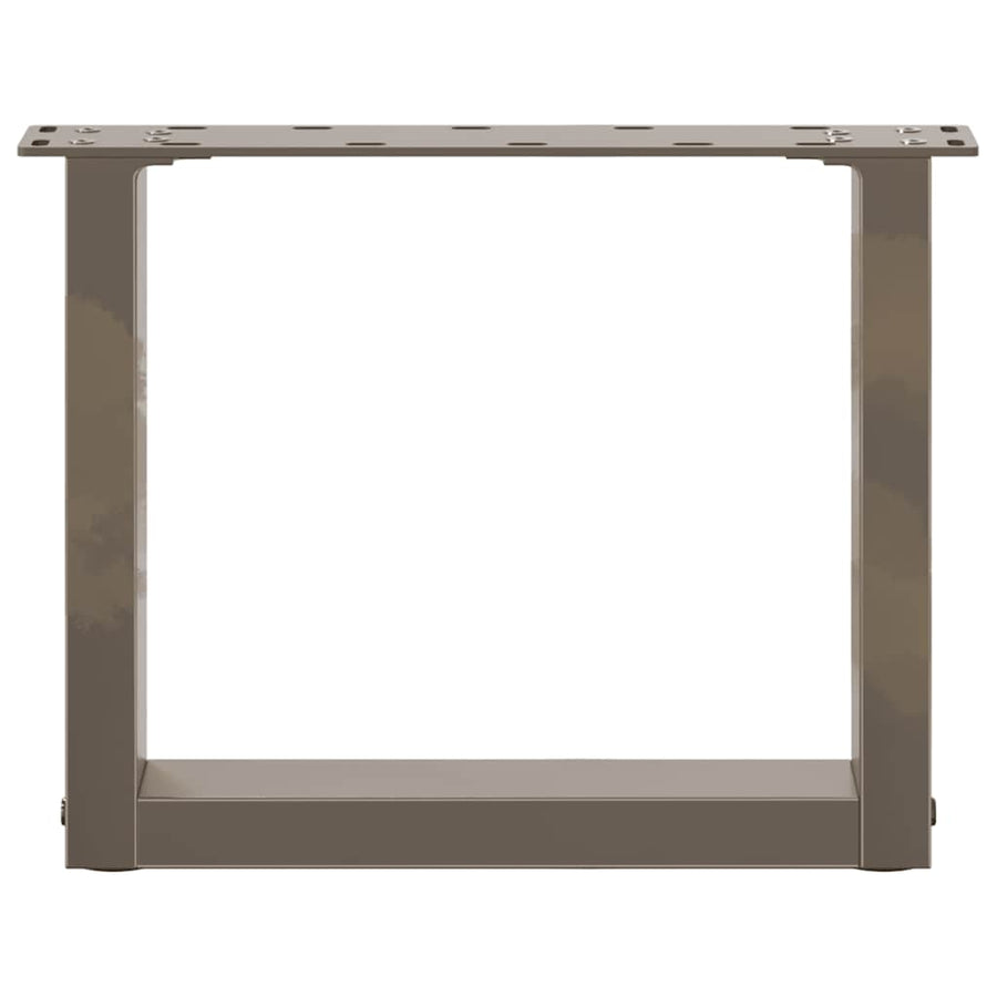 Salontafelpoten U-Vormig Staal Naturel 2 40 x (30-31) cm