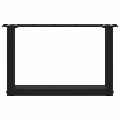 Salontafelpoten 2 st U-vormig 50x(30-31) cm staal zwart