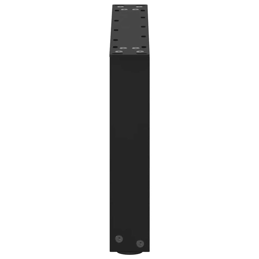 Salontafelpoten 2 st U-vormig 50x(30-31) cm staal zwart
