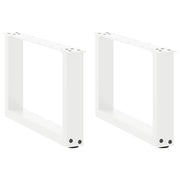 Tafelpoten U-vorm 50x30 cm staal wit 2 stuks