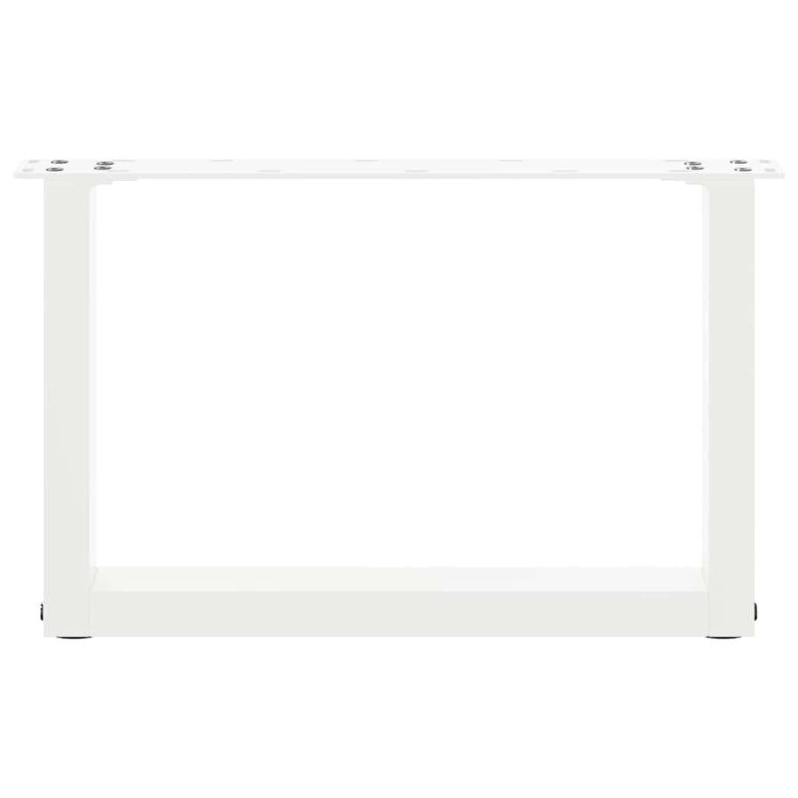 Salontafelpoten 2 st U-vormig 50x(30-31) cm staal wit