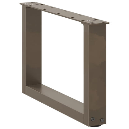 Salontafelpoten U-Vormig Staal Naturel 2 50 x (30-31) cm