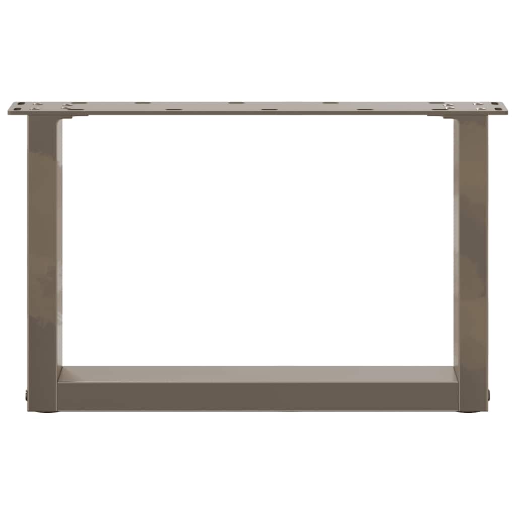 Salontafelpoten U-Vormig Staal Naturel 2 50 x (30-31) cm