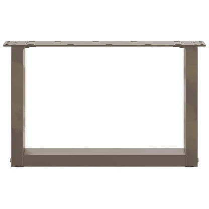 Salontafelpoten U-Vormig Staal Naturel 2 50 x (30-31) cm