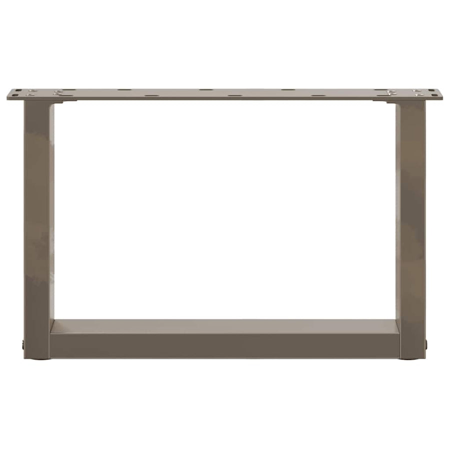 Salontafelpoten U-Vormig Staal Naturel 2 50 x (30-31) cm
