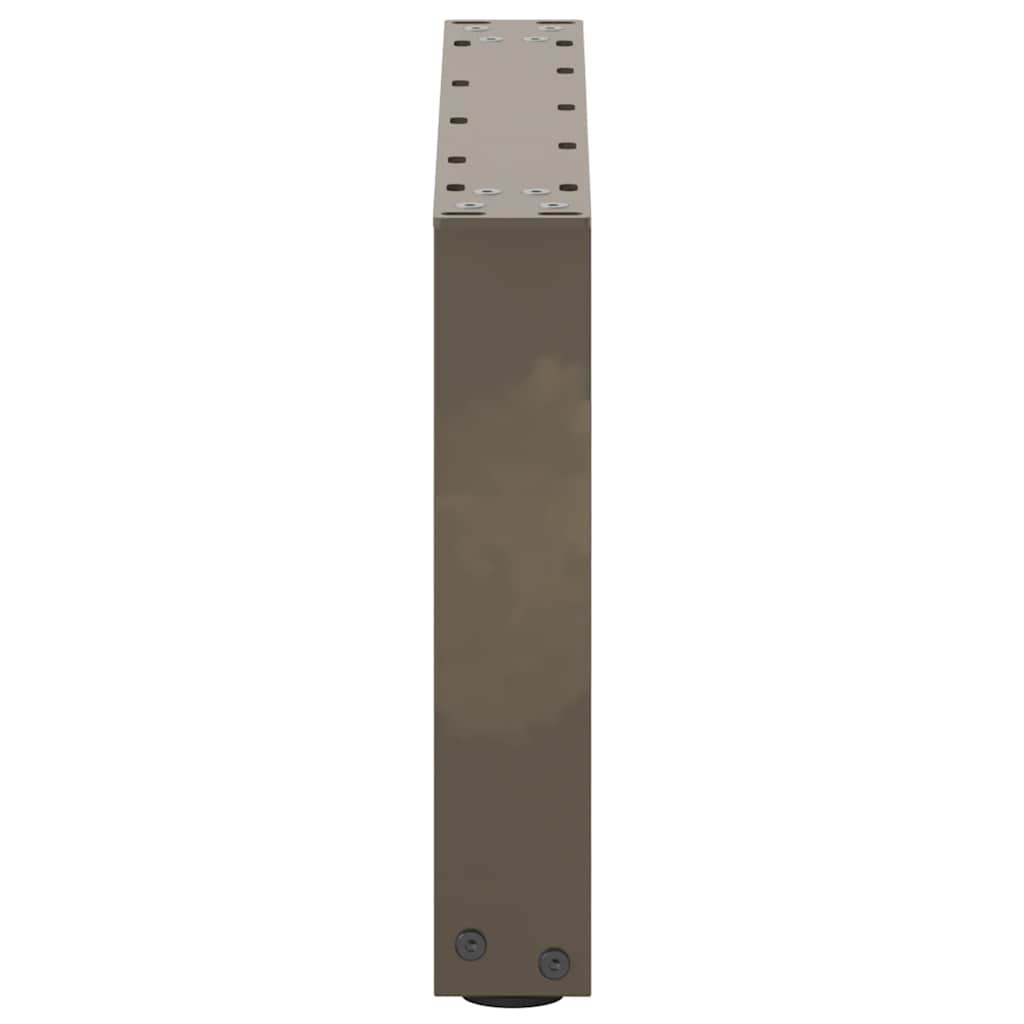 Salontafelpoten U-Vormig Staal Naturel 2 50 x (30-31) cm