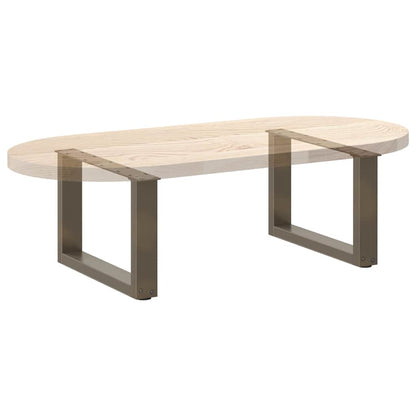 Salontafelpoten U-Vormig Staal Naturel 2 50 x (30-31) cm