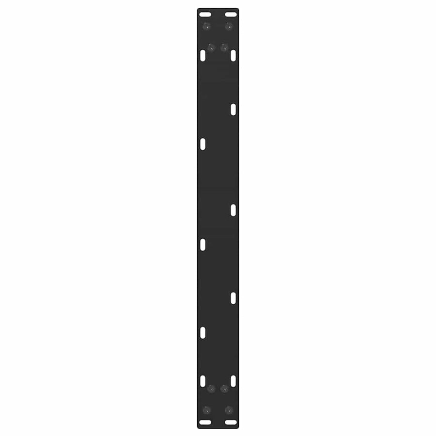Salontafelpoten 2 st U-vormig 60x(30-31) cm staal zwart