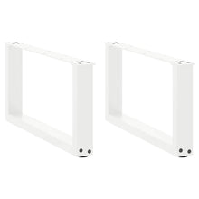 Salontafelpoten U-Vormig Staal Wit 2 60 x (30-31) cm