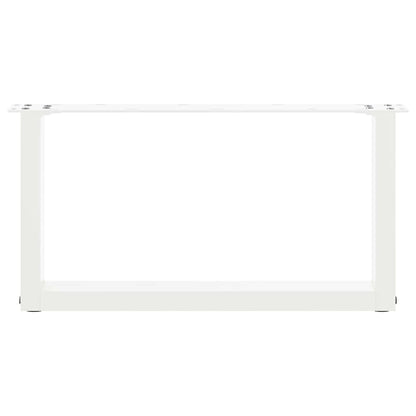 Salontafelpoten U-Vormig Staal Wit 2 60 x (30-31) cm