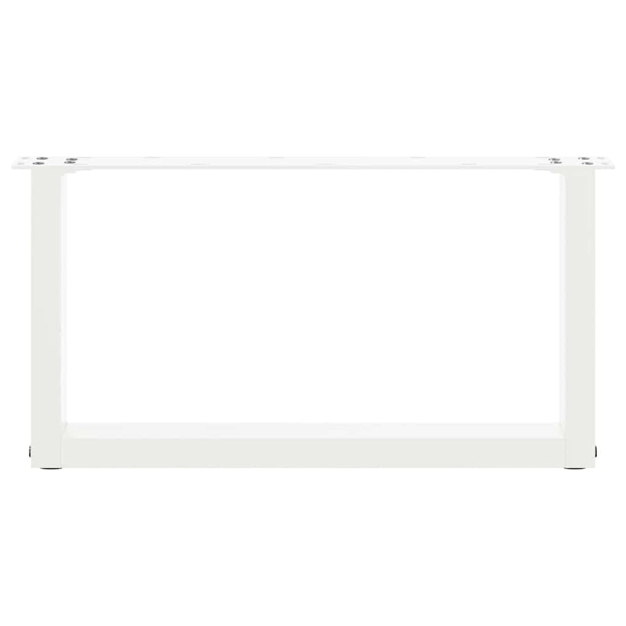 Salontafelpoten U-Vormig Staal Wit 2 60 x (30-31) cm