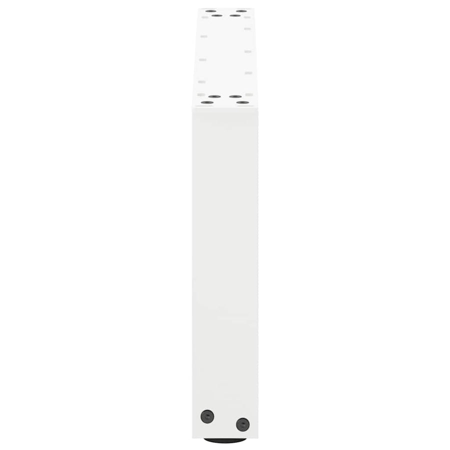 Salontafelpoten U-Vormig Staal Wit 2 60 x (30-31) cm