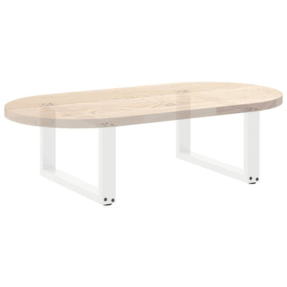 Salontafelpoten U-Vormig Staal Wit 2 60 x (30-31) cm