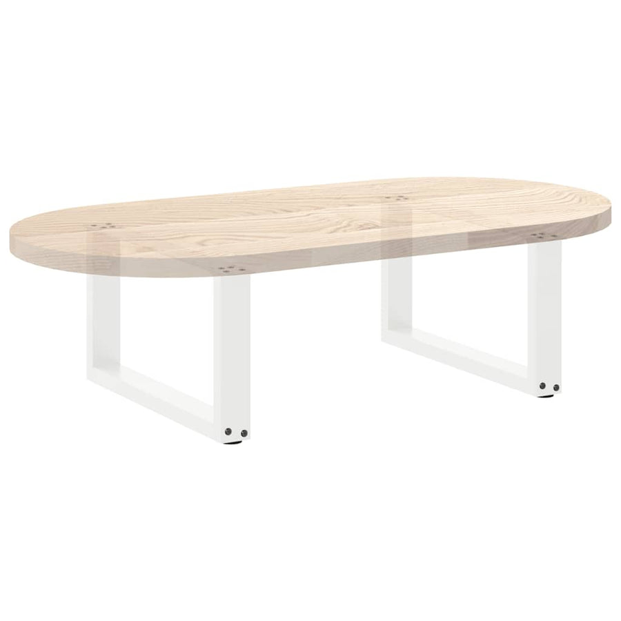 Salontafelpoten U-Vormig Staal Wit 2 60 x (30-31) cm
