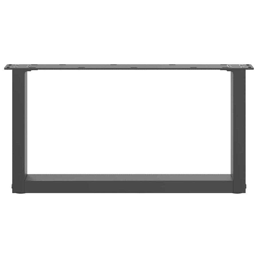 Salontafelpoten 2 st U-vormig 60x(30-31) cm staal antraciet