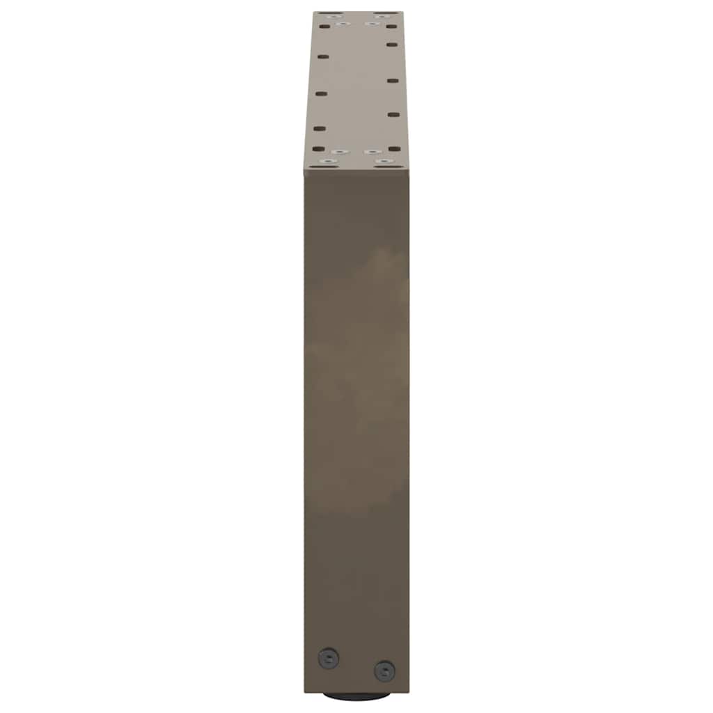 Salontafelpoten U-Vormig Staal Naturel 2 60 x (30-31) cm