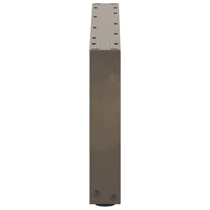 Salontafelpoten U-Vormig Staal Naturel 2 60 x (30-31) cm