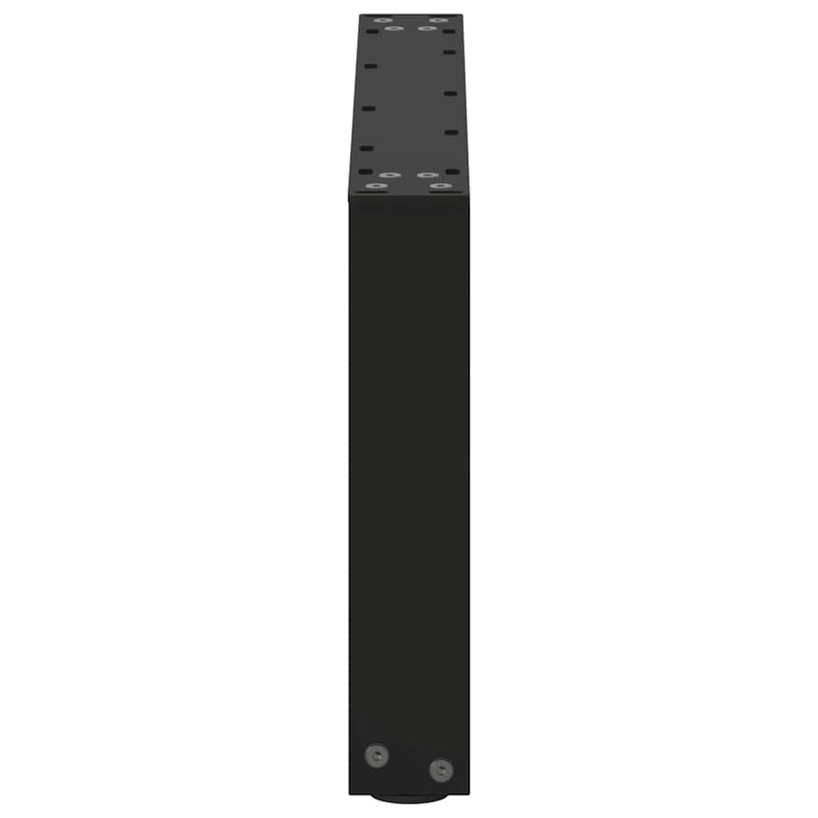Salontafelpoten 2 st U-vormig 70x(30-31) cm staal zwart