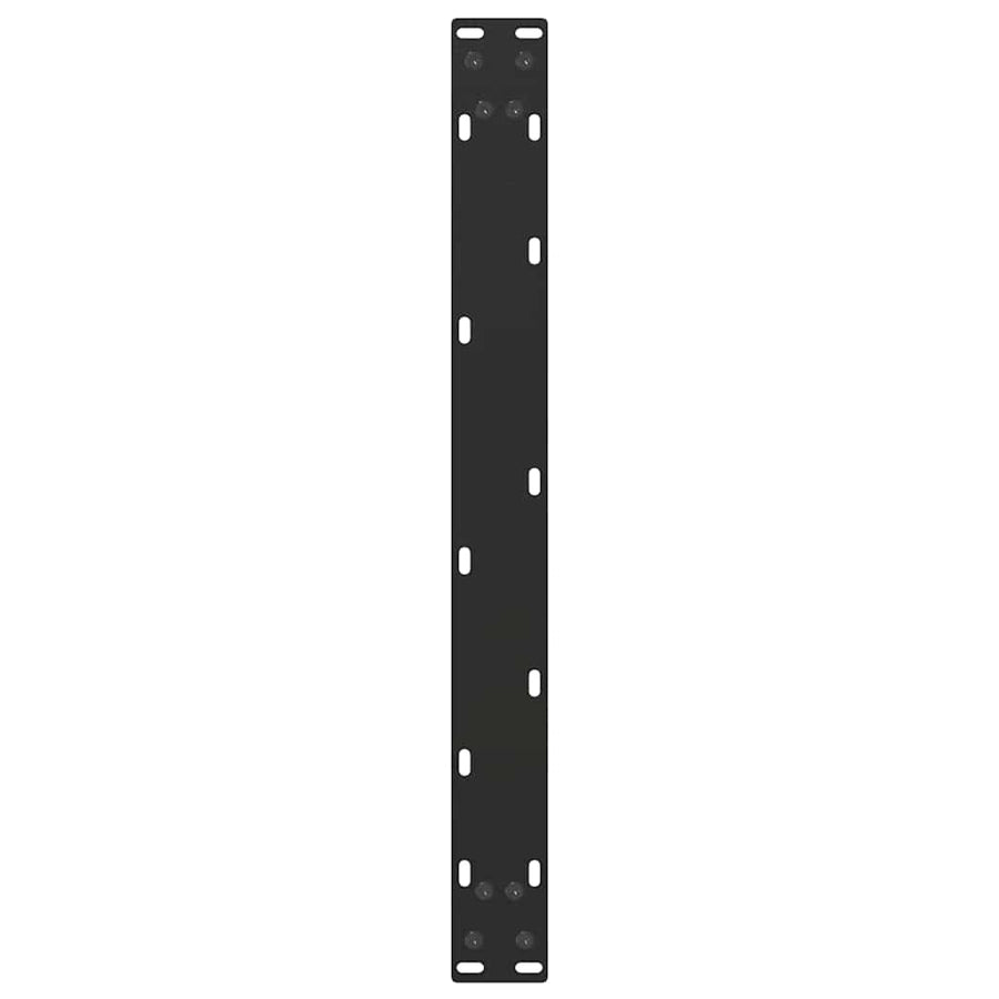 Salontafelpoten 2 st U-vormig 70x(30-31) cm staal zwart