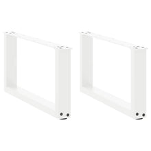 Salontafelpoten U-Vormig Staal Wit 2 70 x (30-31) cm