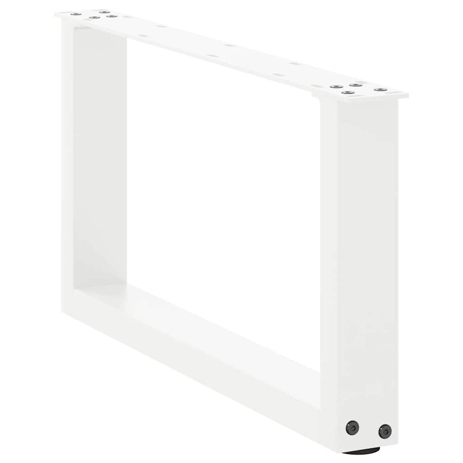 Salontafelpoten U-Vormig Staal Wit 2 70 x (30-31) cm