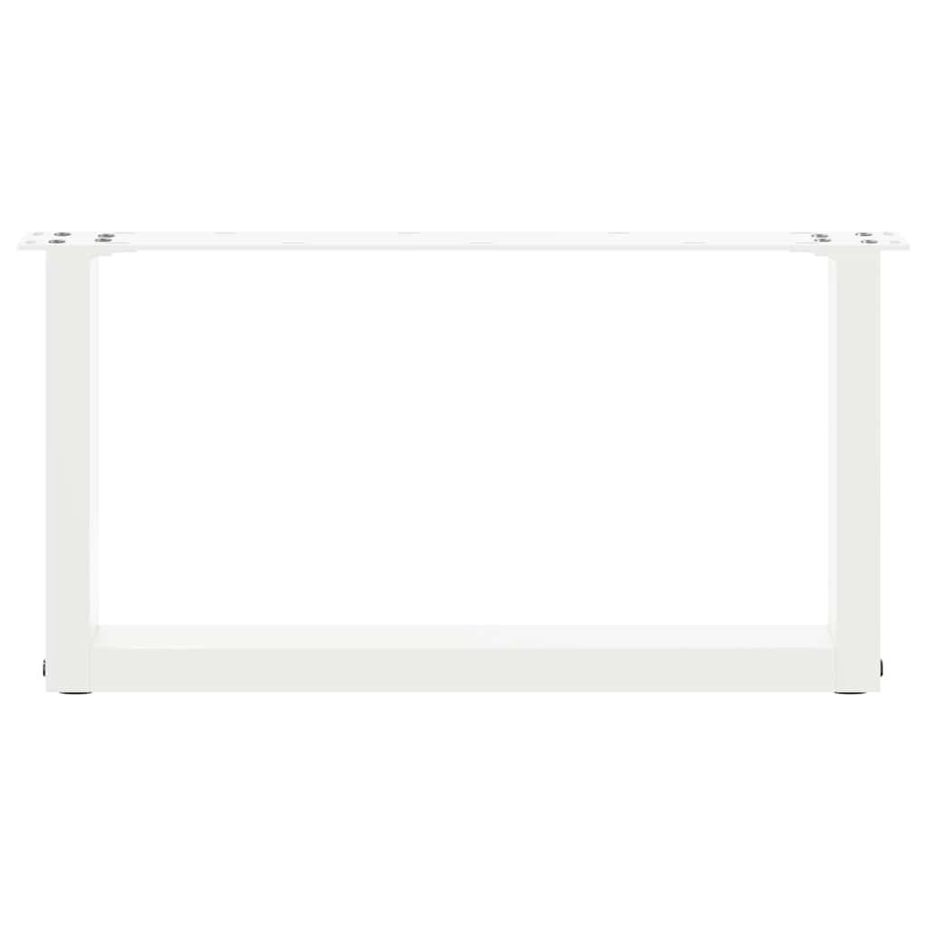 Salontafelpoten U-Vormig Staal Wit 2 70 x (30-31) cm