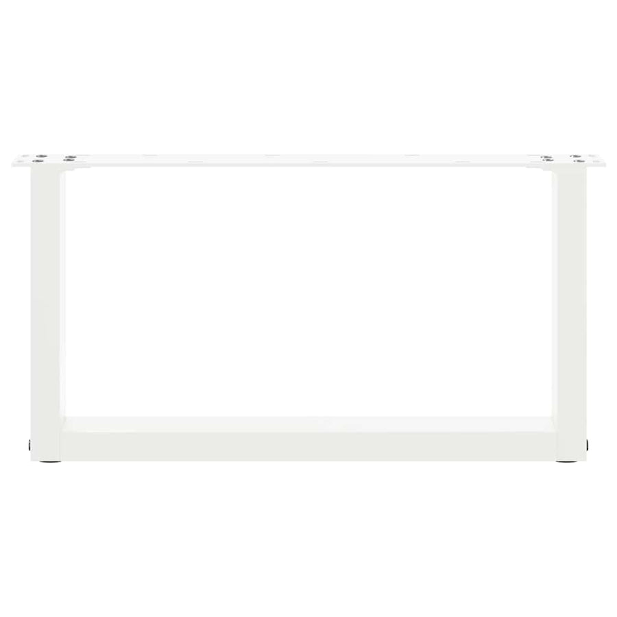 Salontafelpoten U-Vormig Staal Wit 2 70 x (30-31) cm