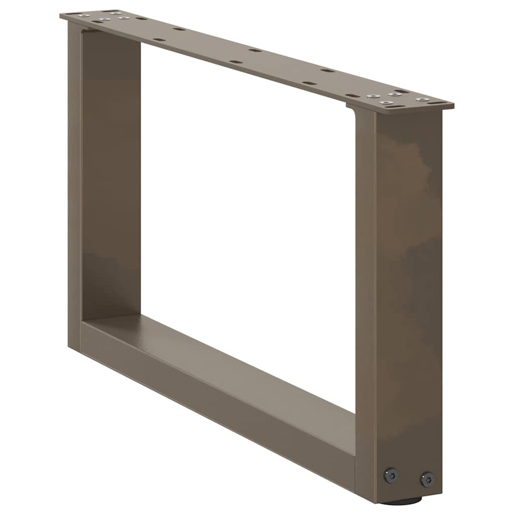 Salontafelpoten U-Vormig Staal Naturel 2 70 x (30-31) cm