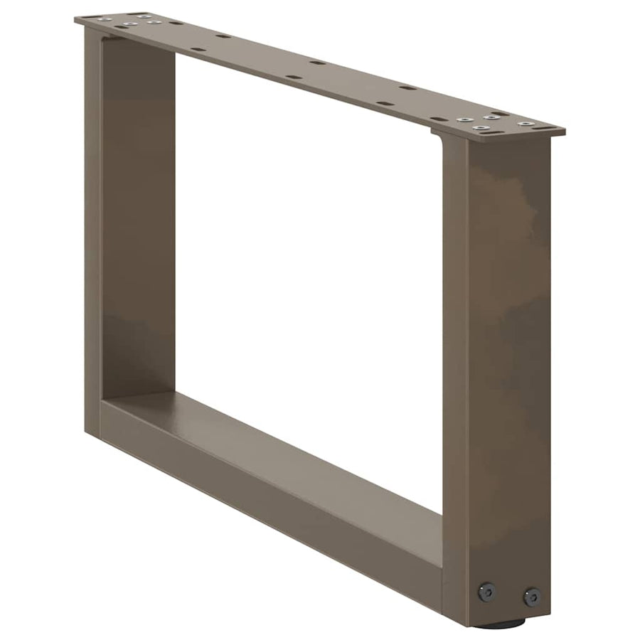 Salontafelpoten U-Vormig Staal Naturel 2 70 x (30-31) cm