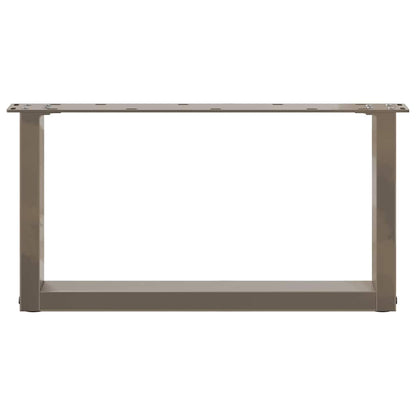Salontafelpoten U-Vormig Staal Naturel 2 70 x (30-31) cm
