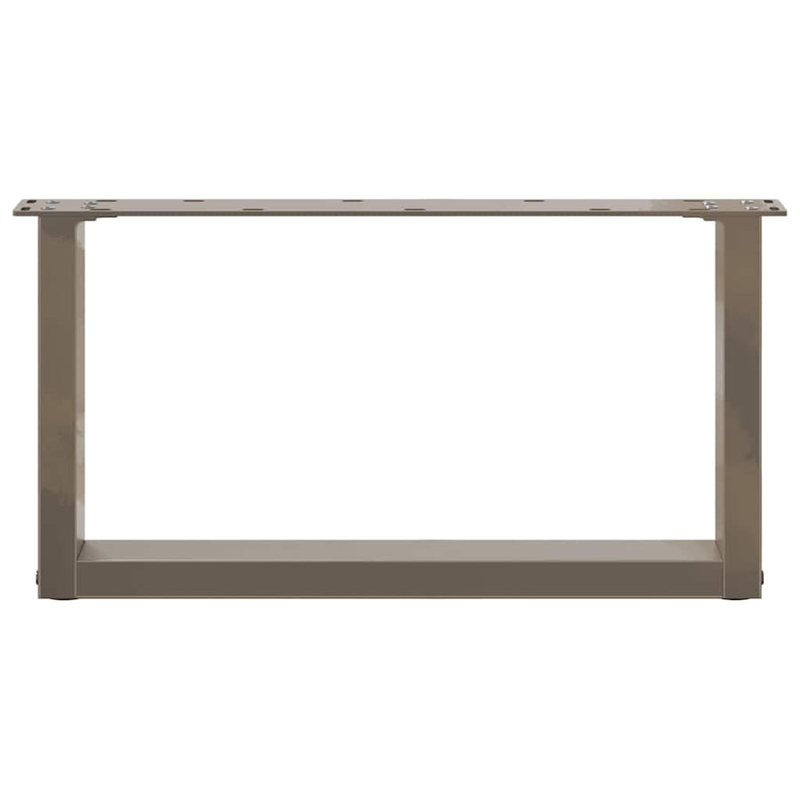 Salontafelpoten U-Vormig Staal Naturel 2 70 x (30-31) cm