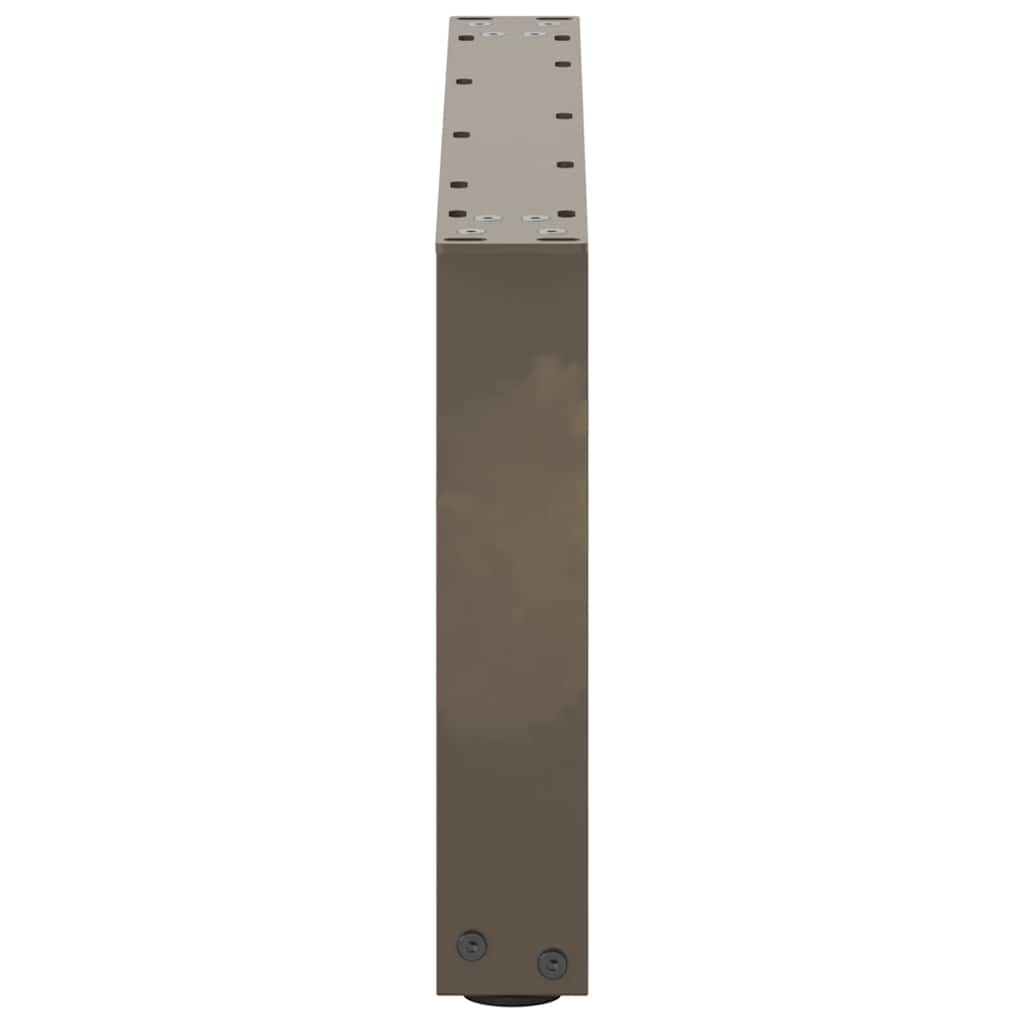 Salontafelpoten U-Vormig Staal Naturel 2 70 x (30-31) cm