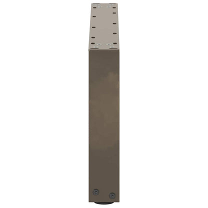 Salontafelpoten U-Vormig Staal Naturel 2 70 x (30-31) cm