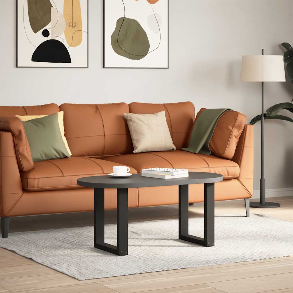 Salontafelpoten 2 st U-vormig 28x(42-43) cm staal zwart