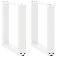 Salontafelpoten U-Vormig Staal Wit 2 28 x (42-43) cm