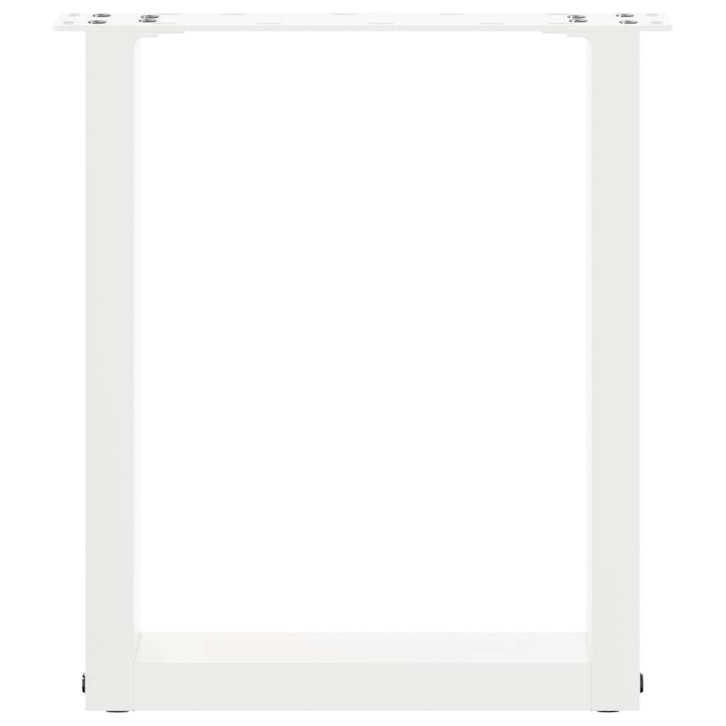 Salontafelpoten U-Vormig Staal Wit 2 28 x (42-43) cm