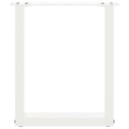 Salontafelpoten U-Vormig Staal Wit 2 28 x (42-43) cm