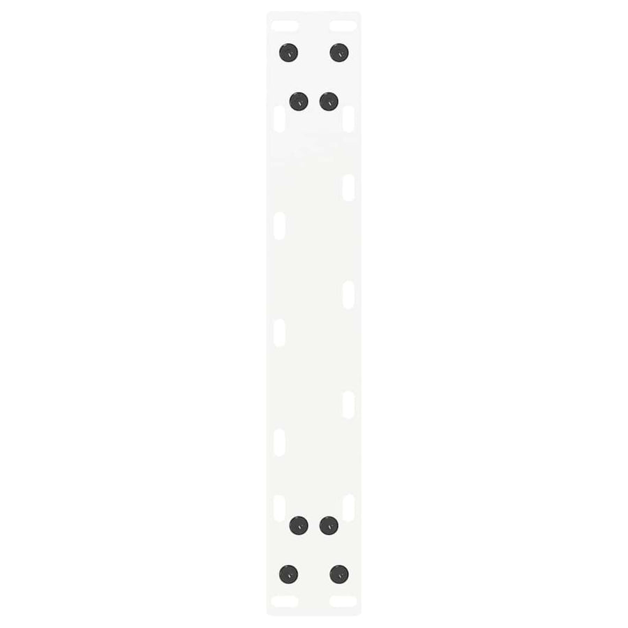 Salontafelpoten 2 st U-vormig 28x(42-43) cm staal wit